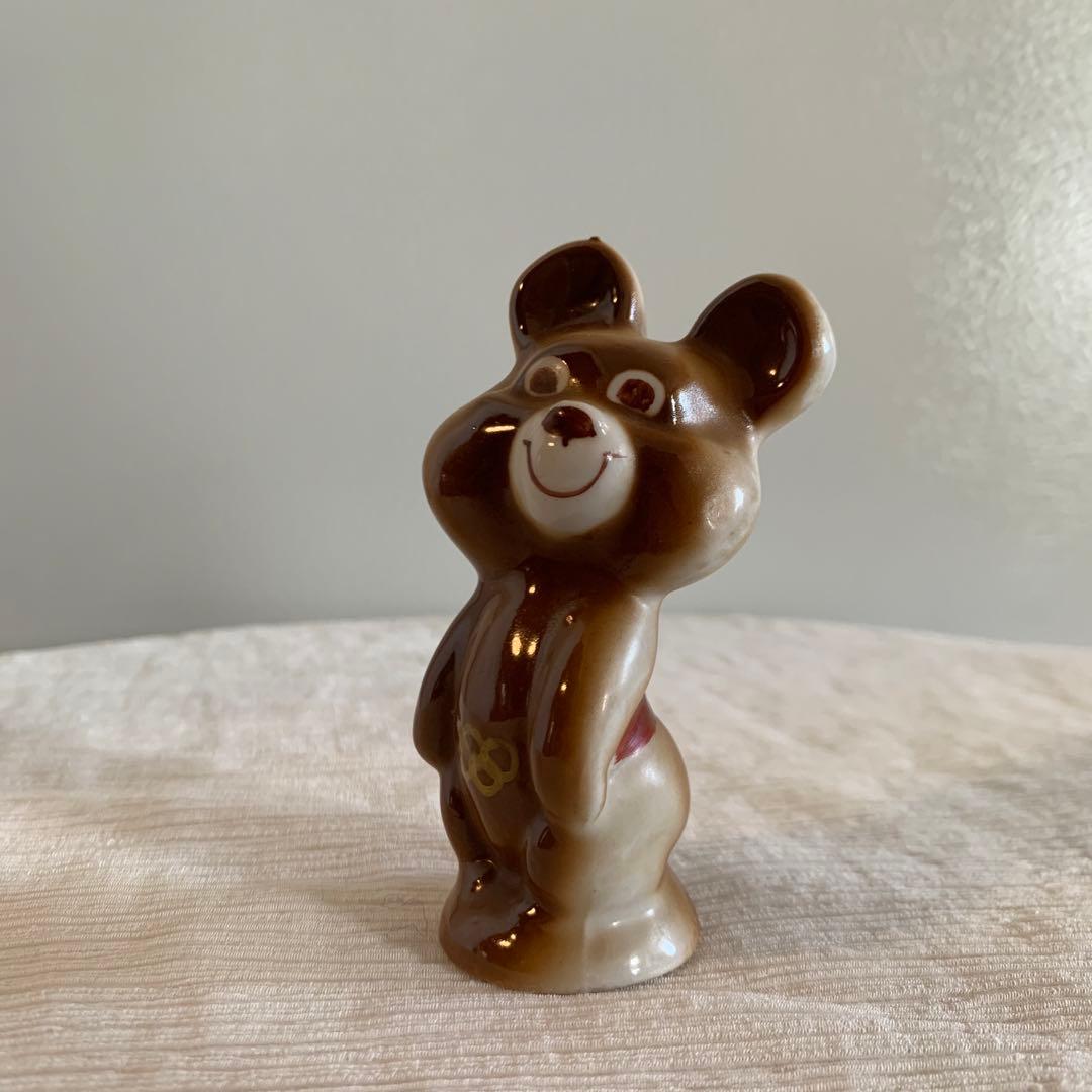 ヴィンテージ こぐまのミーシャ モスクワオリンピック 陶器 アンティーク