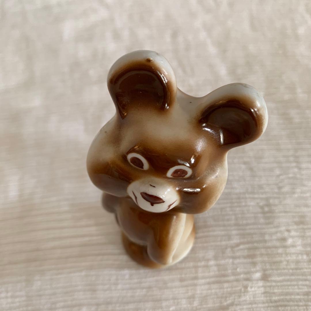 ヴィンテージ こぐまのミーシャ モスクワオリンピック 陶器 アンティーク