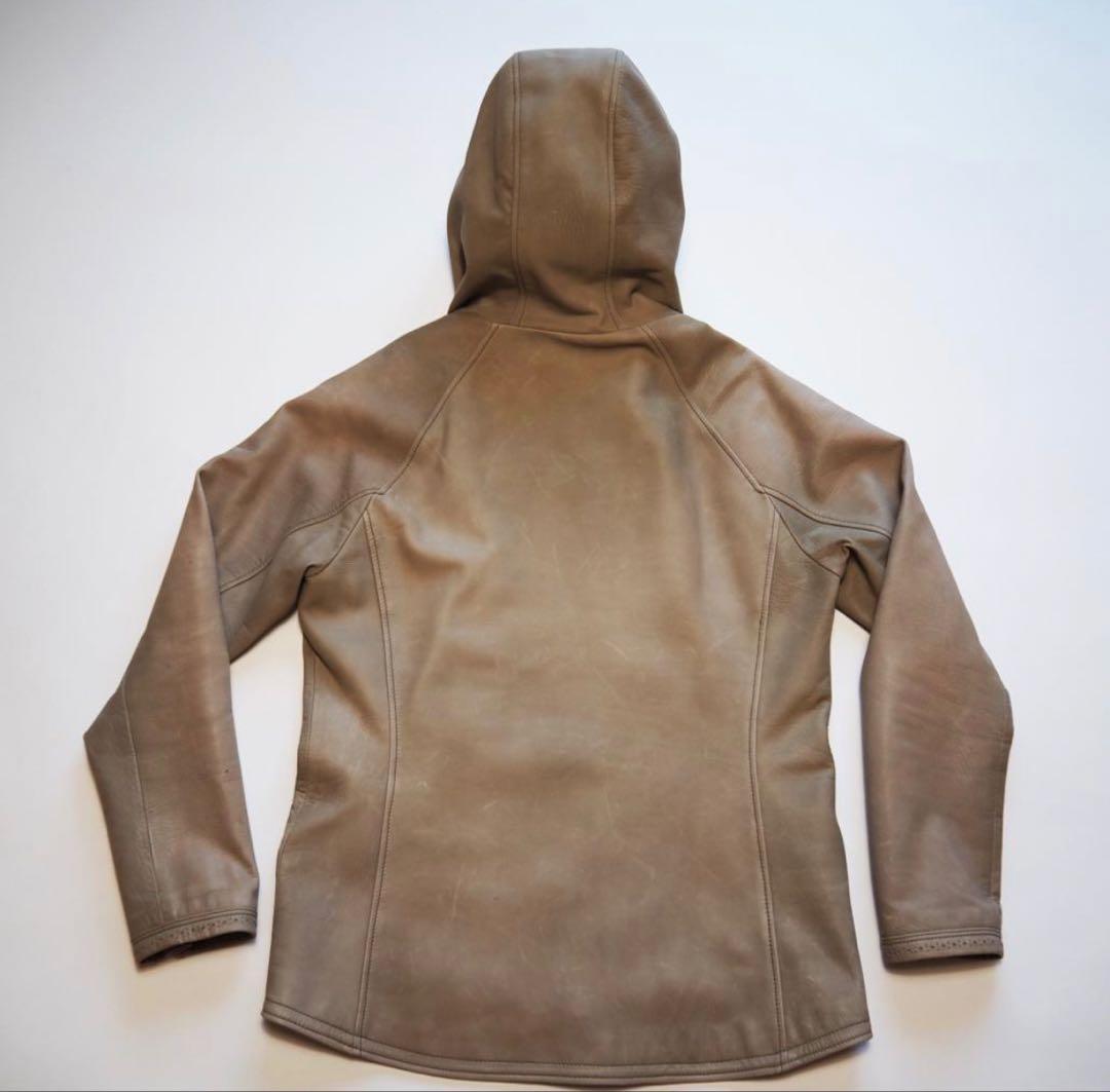 GRANT レザーフーディジャケットパーカー 牛革