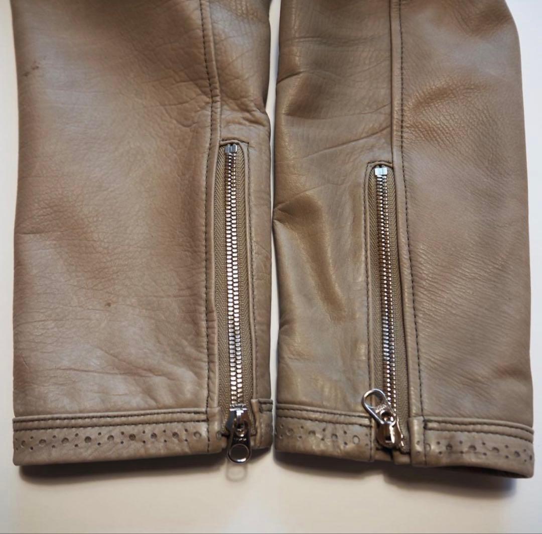 GRANT レザーフーディジャケットパーカー 牛革