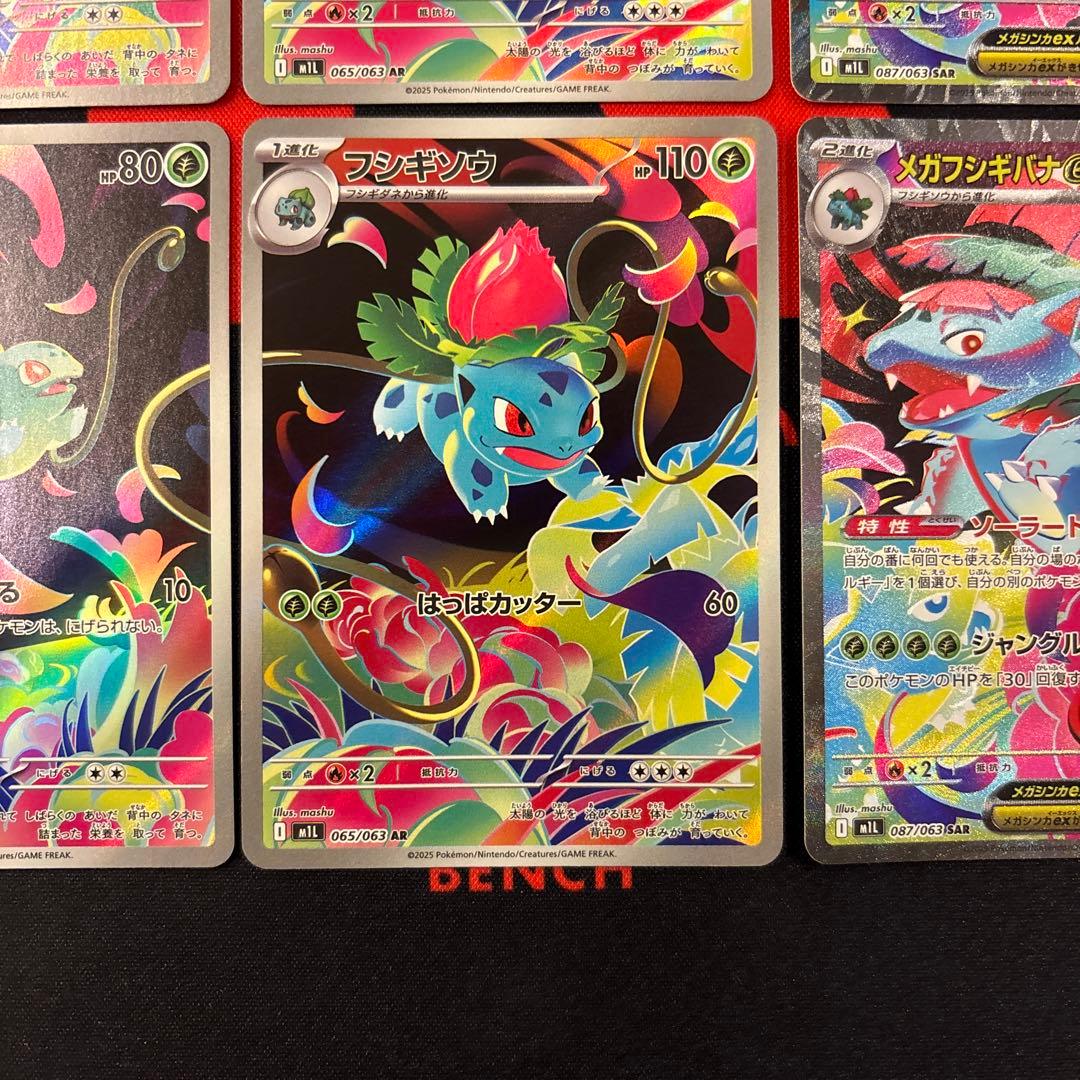 フシギダネ AR フシギソウ AR メガフシギバナex SAR 2セット　御三家