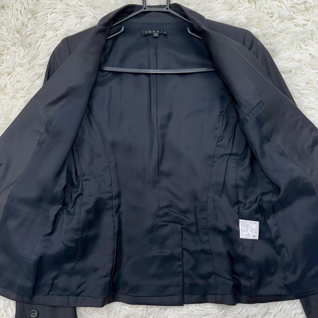 美品✨ セオリー パンツスーツ ブラック ジャケットS パンツXS レディース