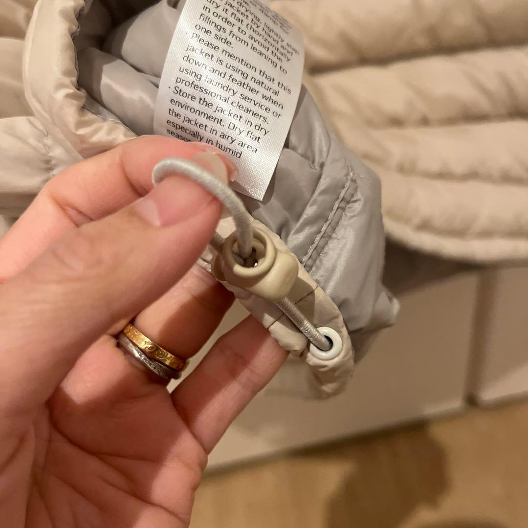 《美品・訳あり》DANTON インナーダウンベスト　サンドベージュ　Mサイズ