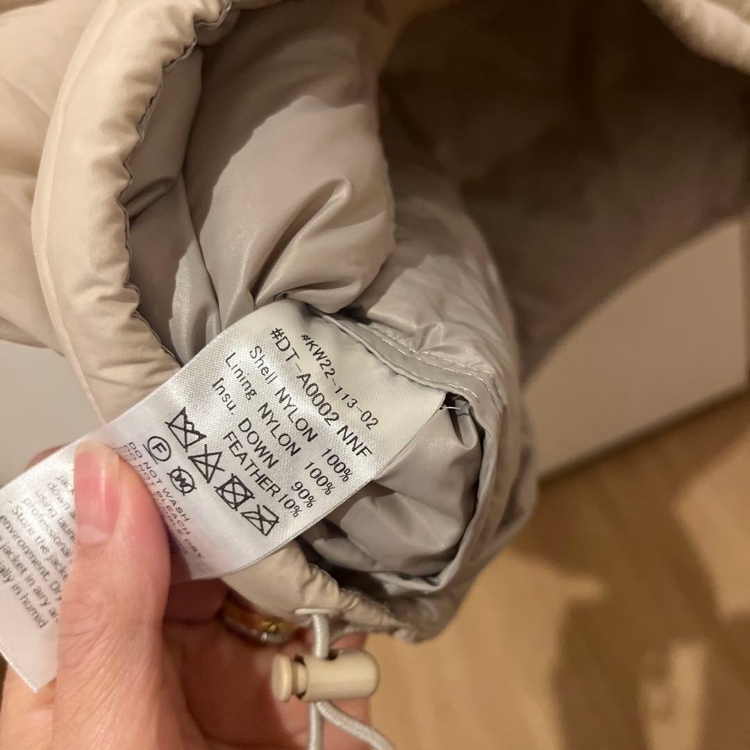 《美品・訳あり》DANTON インナーダウンベスト　サンドベージュ　Mサイズ