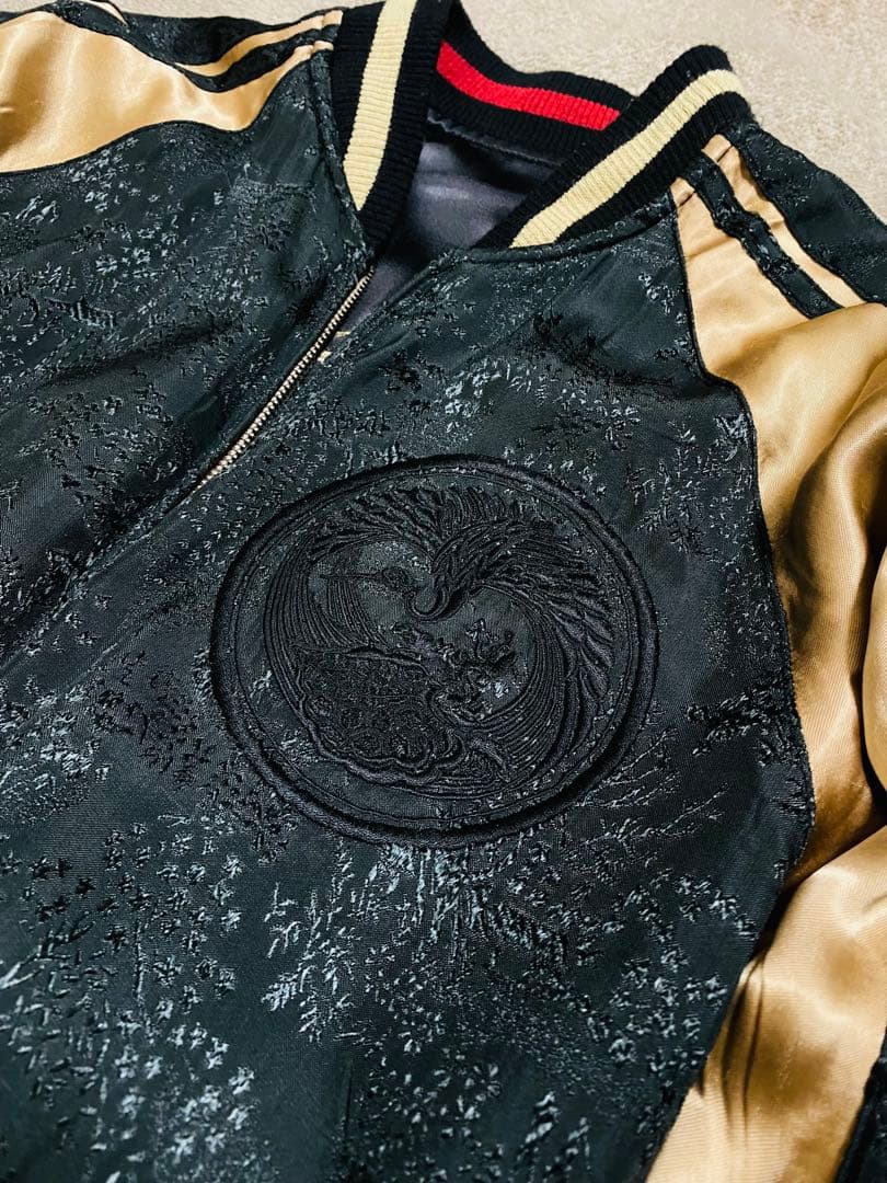 美品 japanese SCRIPT 龍２面用 日本限定スカジャン unisex