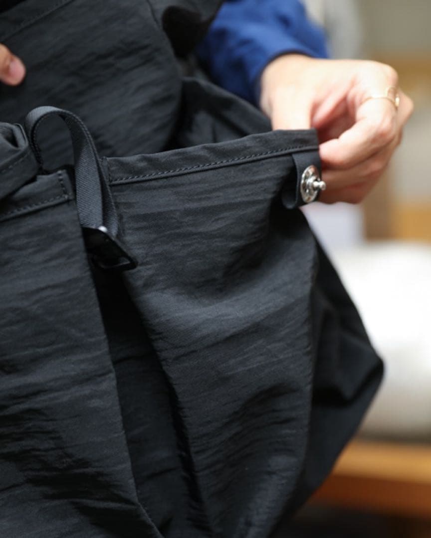 バッグ MAN-TLE R17G2 Black Nylon Chrome