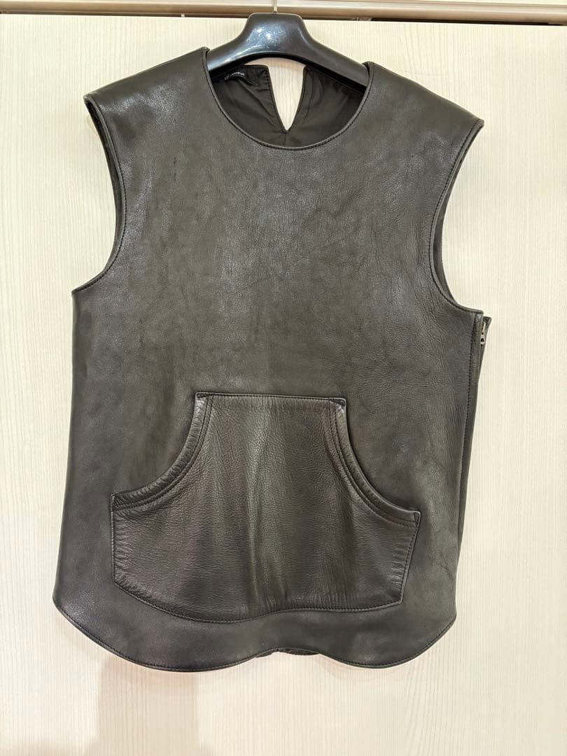 johnbull ジョンブル　ホースレザーベスト　黒　品番12401