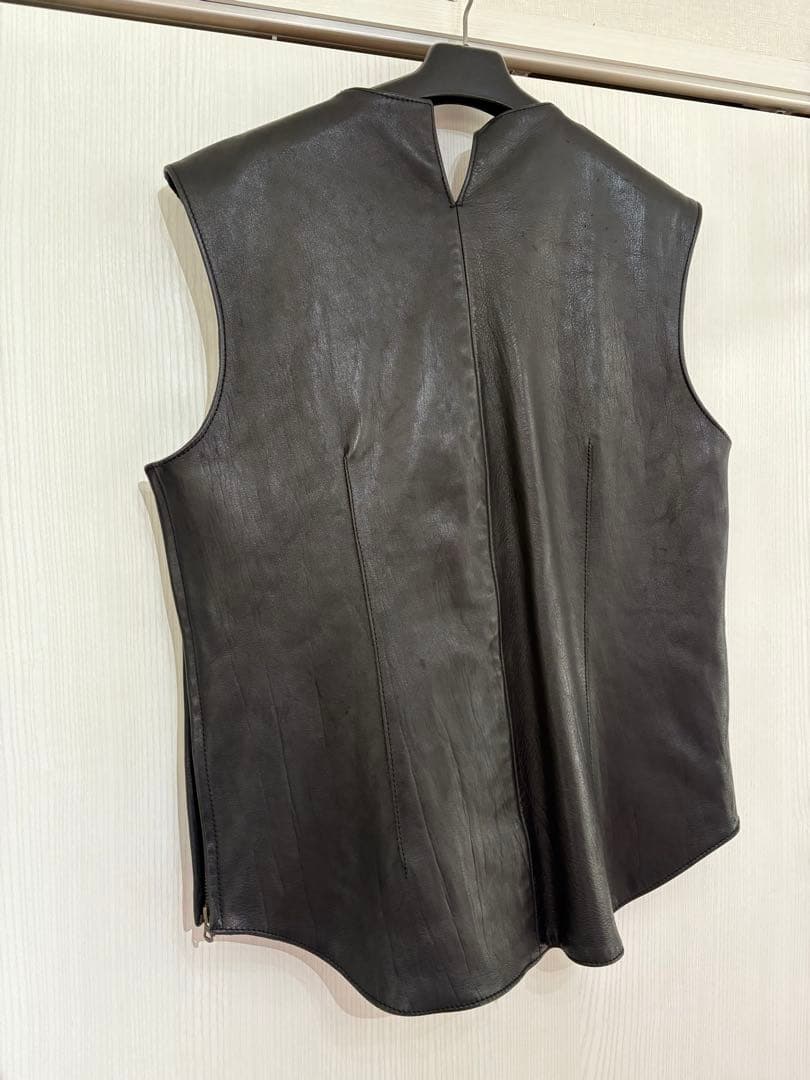 johnbull ジョンブル　ホースレザーベスト　黒　品番12401