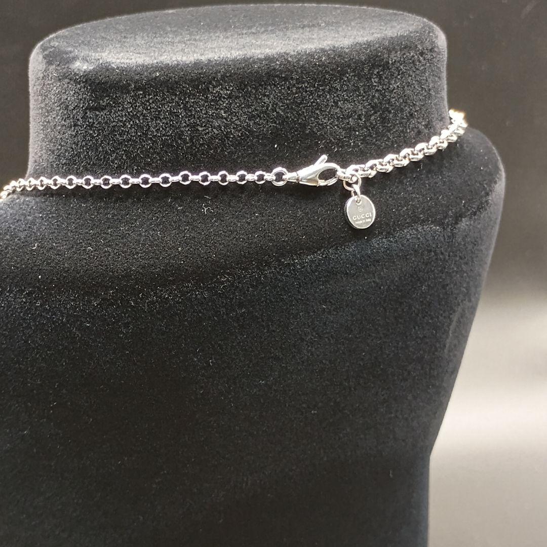 GUCCI あずきチェーン ガンメタ 50cm SILVER925