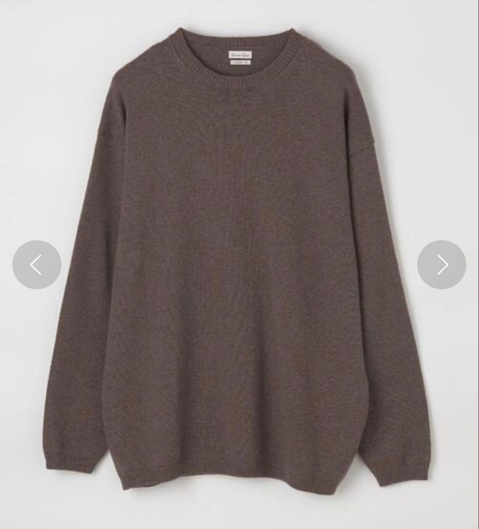 【美品】steven alan コットンカシミヤクルーネックニット-LOOSE