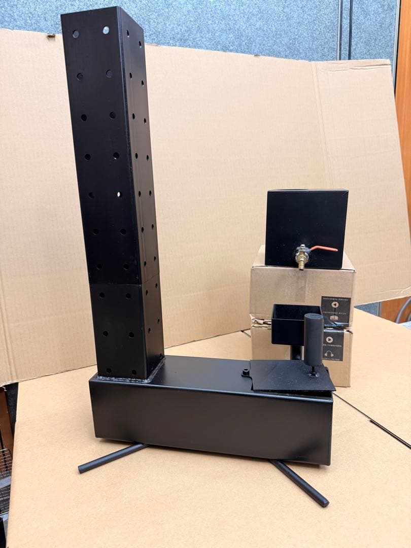 廃油ストーブ　高品質・高効率 ロケットストーブ　別2リットルオイルタンク付き