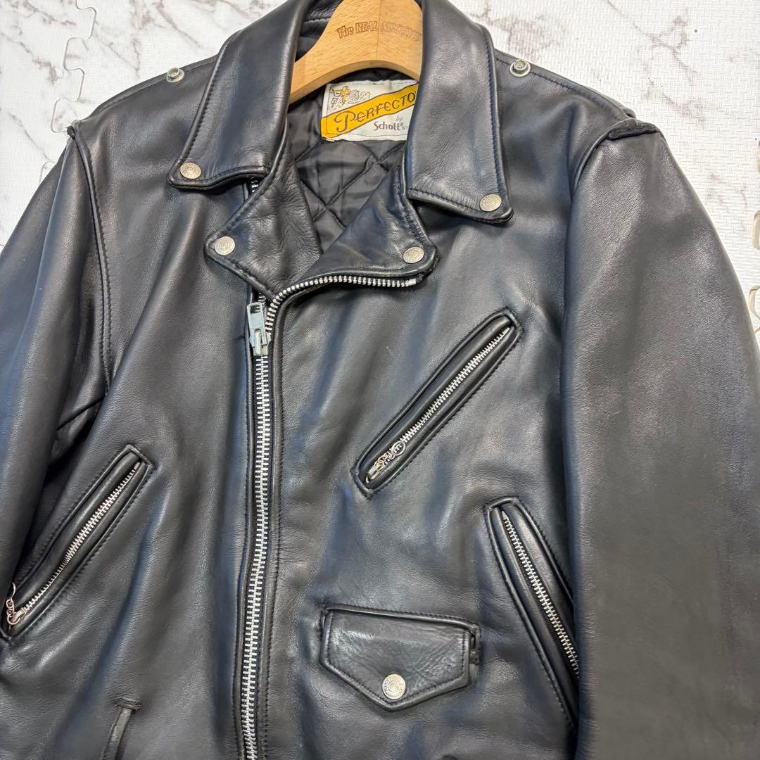 悪天使用⭕️ schott ダブルライダース 40size 618 ブラック