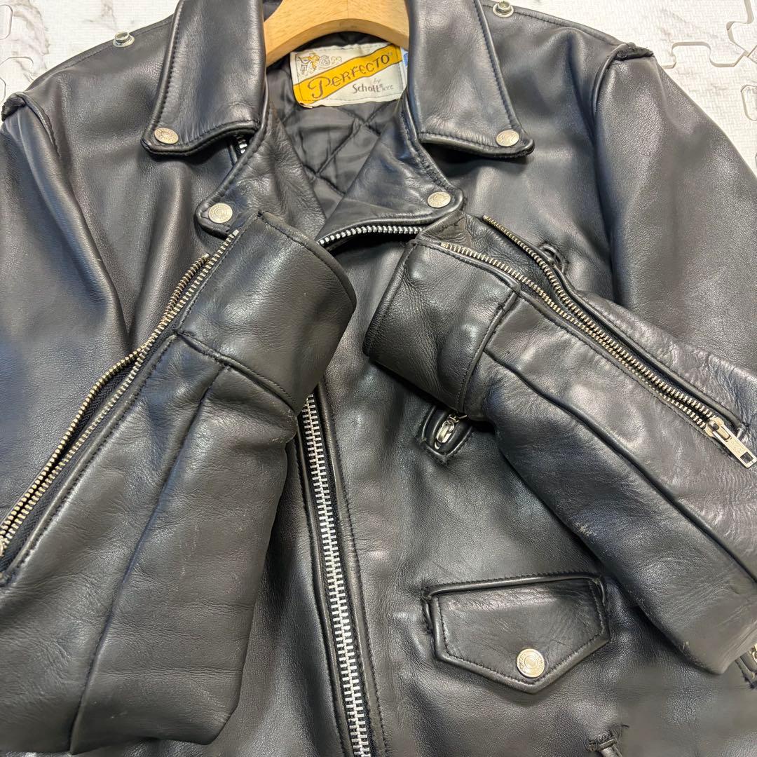 悪天使用⭕️ schott ダブルライダース 40size 618 ブラック