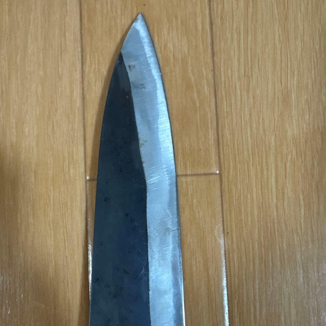 鍔屋 黒打 牛刀 本種子島 21cm