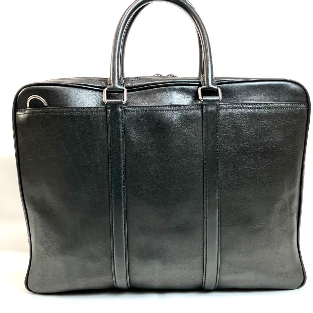 【極美品】コーチ メトロポリタン ブリーフケース 2way ロゴ ブラック