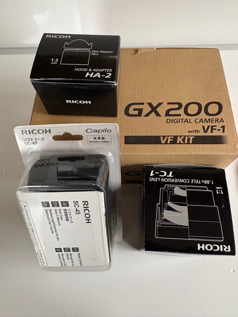 RICOH GX200 デジタルカメラ VF-1付き　オプション各種