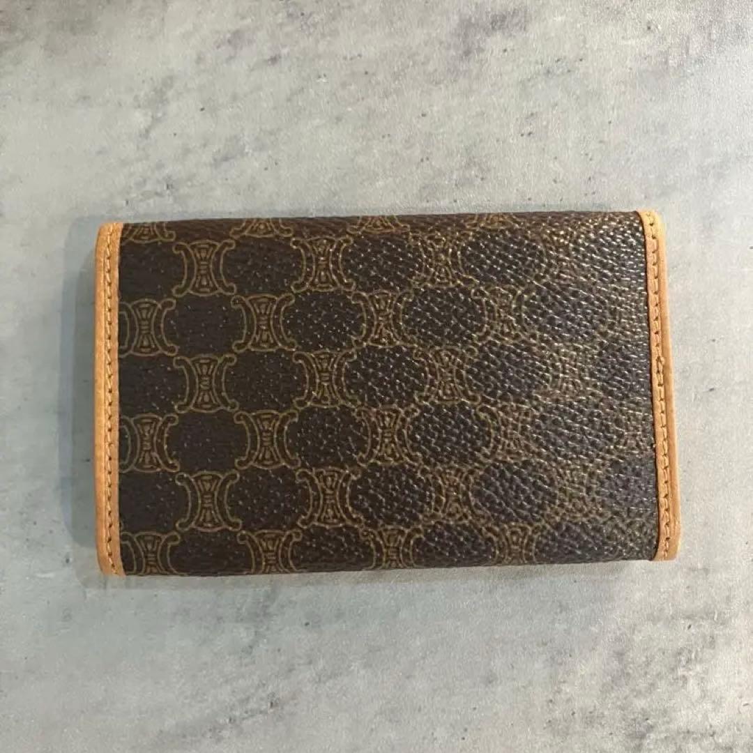 CELINE マカダム柄 トリオンフロゴ キーケース