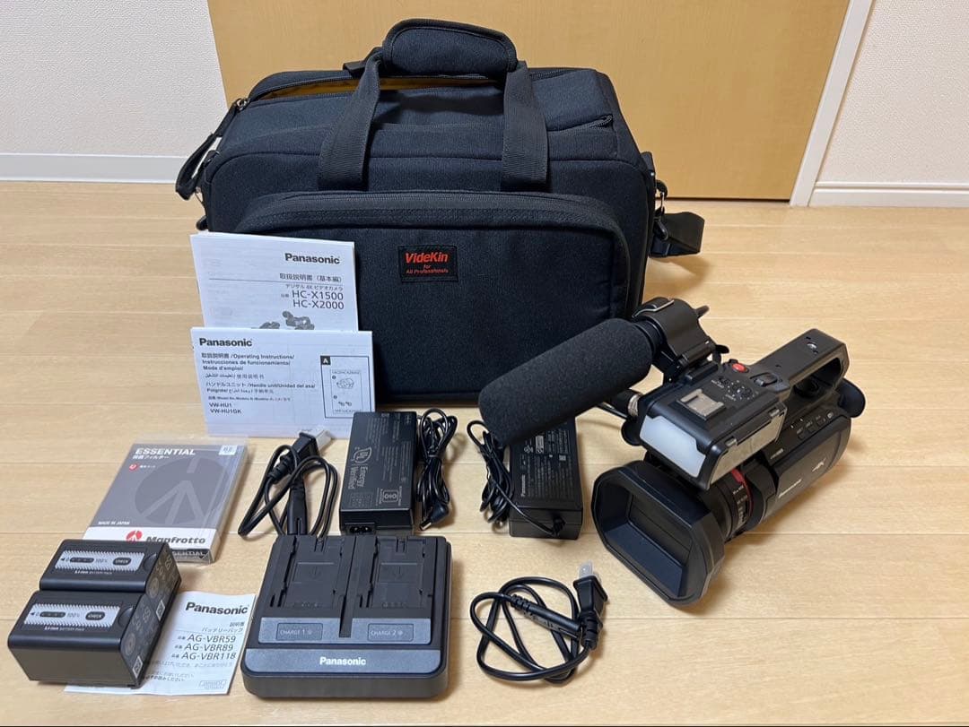 Panasonic 4K ビデオカメラ HC-X1500/通電:23h