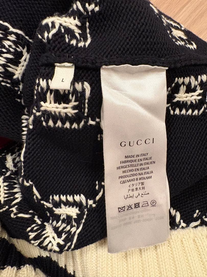 GUCCI GG柄 ニット ブルゾン ジャケット ハイネック