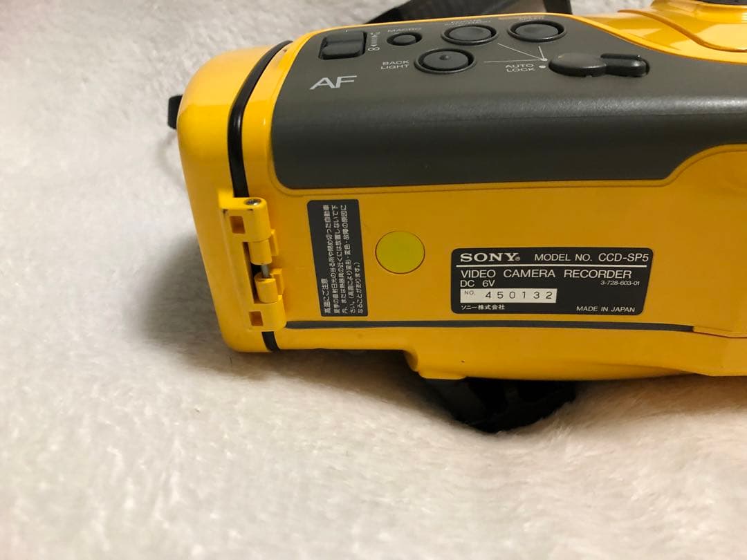 希少 美品 SONY SPORTS ハンディカメラ ソニースポーツ イエロー