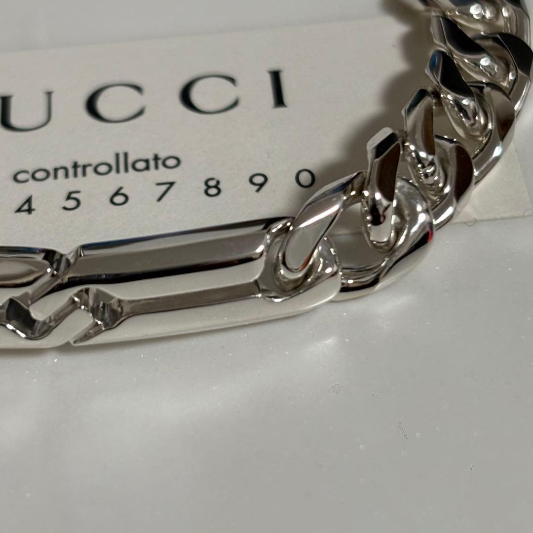 GUCCI 新品同様品【AAA 西島隆弘 着用】ノットブレスレット　刻印18