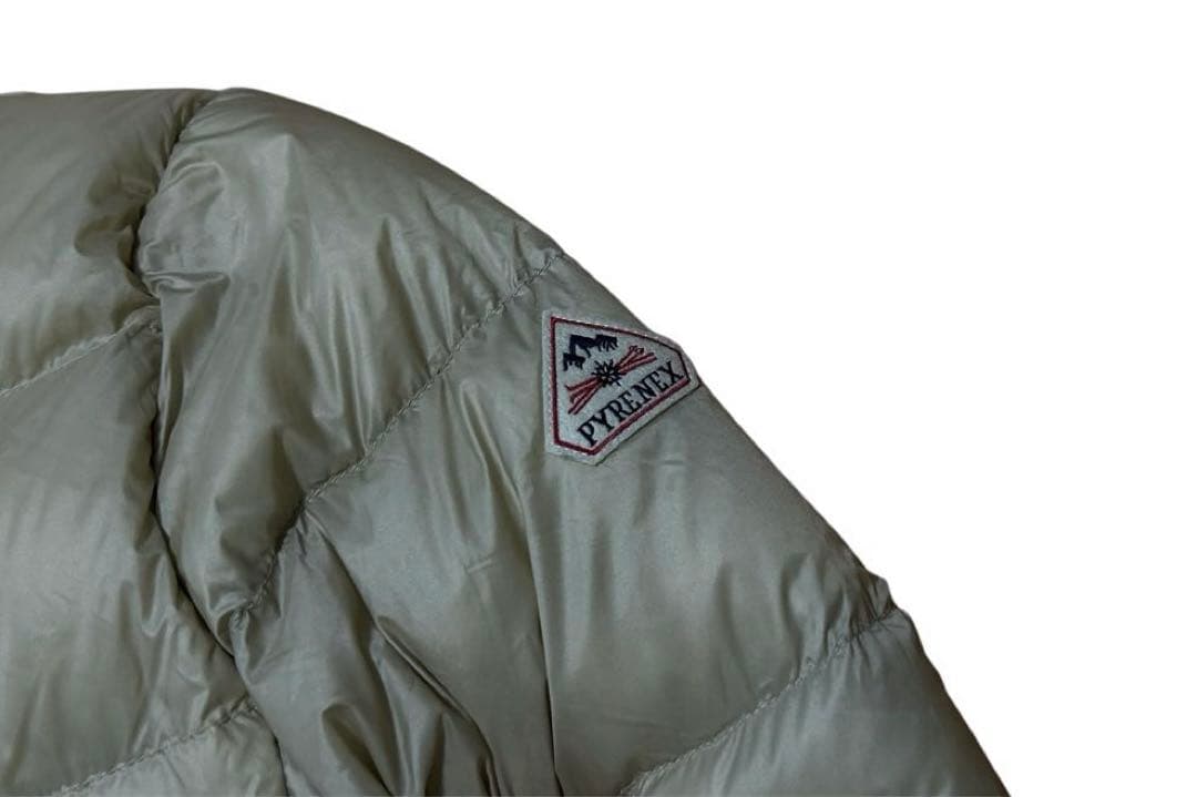 PYRENEX ピレネックス カンヌ2 ノーカラーダウンジャケット ベージュ