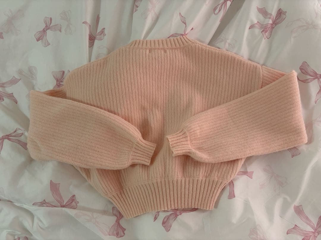 ダーリッチ darich DRビジューボリュームリブニットトップス