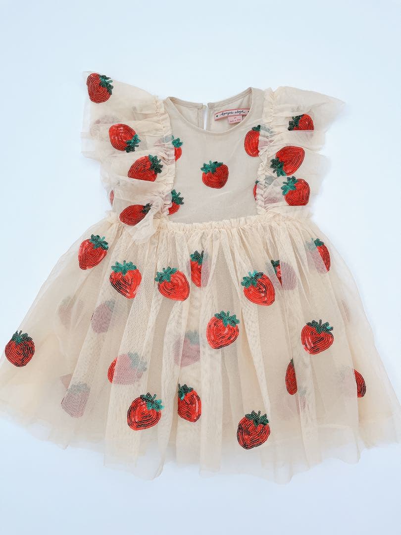 コンゲススロイド　チュールいちごドレス　2Y