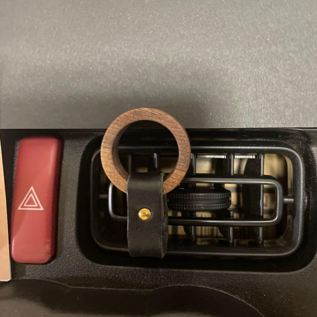 大治郎様用JB64ウォルナット製エアコンとスタートボタンリング、給油口オープナー