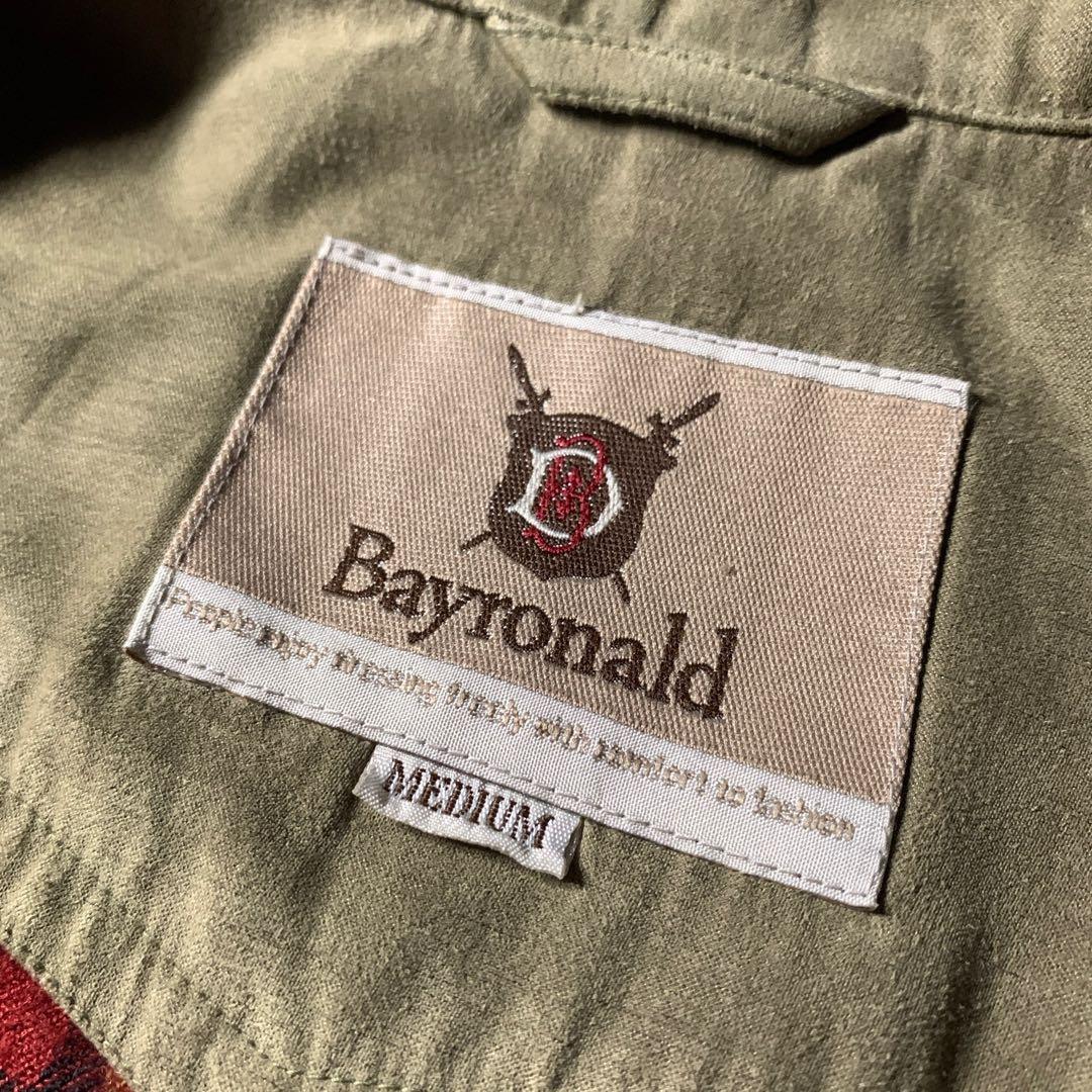 短丈 フェイクスエード スイングトップ ハリントンジャケット カーキ チェック