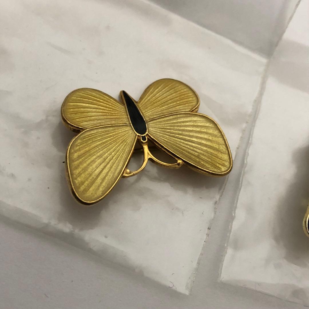 ノルウェー　ブローチ　蝶　2個セット　蝶々
