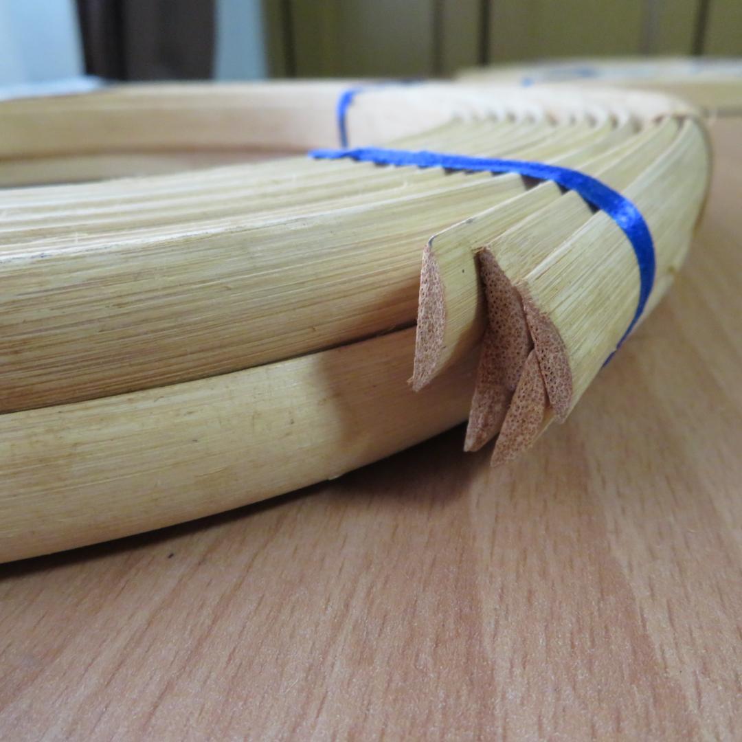 ハンドメイド　バスケット材料　リード　5点まとめて　約2,100g　木製　かご籠