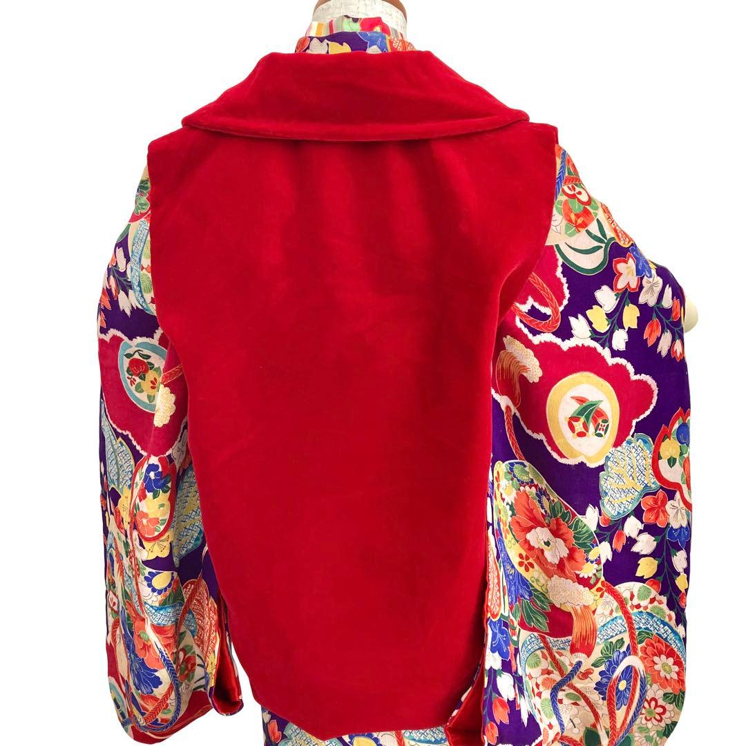 アンティーク3歳 女の子 子供着物 七五三 アンティーク着物 NO63