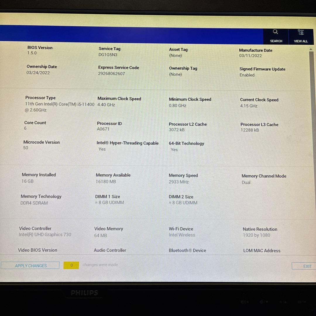第11世代！Core i5！Inspiron3891！BIOS確認済ジャンク品