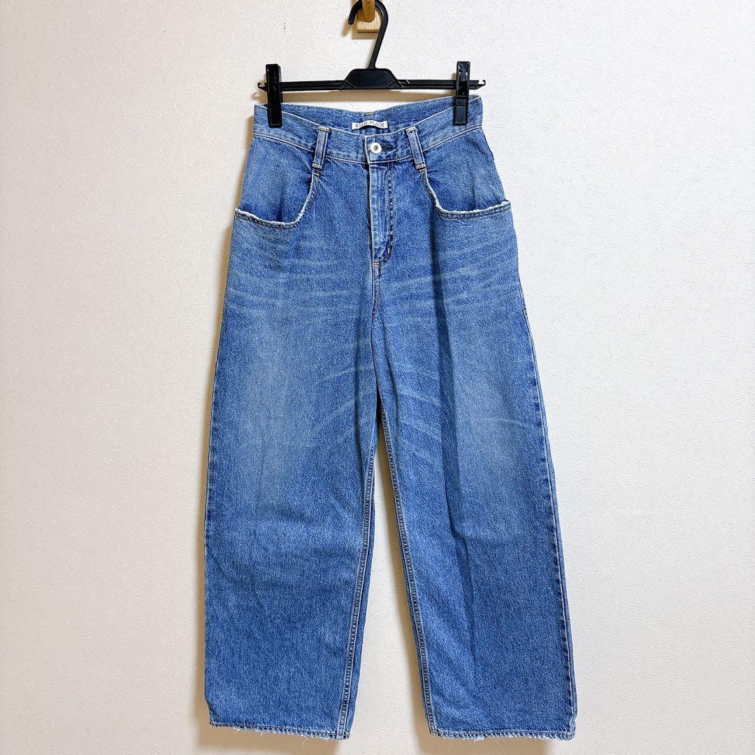 美品 Plage R’IAM WIDE デニム 36 ワイドデニム