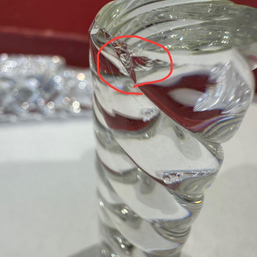 【美品】Baccarat バカラ ナイフレスト バンブー 箸置き12本入り