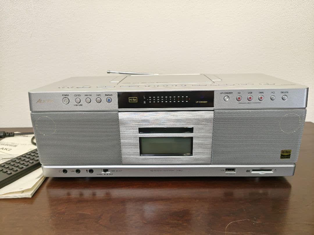 Aurex ハイレゾ/SD/USB/CDラジオカセットレコーダー TY-AK2