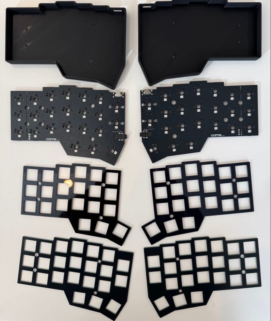 【新品】 corne v4 cherry 完成品keychron静音、ケーブル付