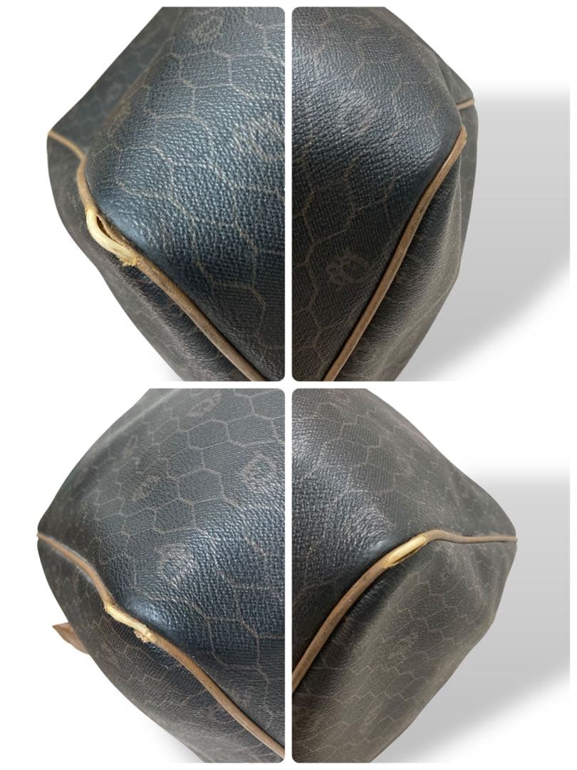 【良品】クリスチャンディオール　ボストンバッグ　　トロッター　ハニカム柄　PVC