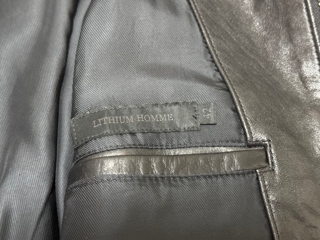 【美品】LITHIUM HOMME 42 リチウムオム シングルライダース