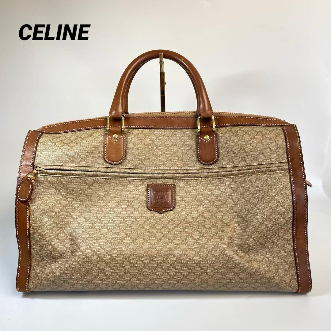 CELINE セリーヌ ボストンバッグ トリオンフ柄 PVC ユニセックス