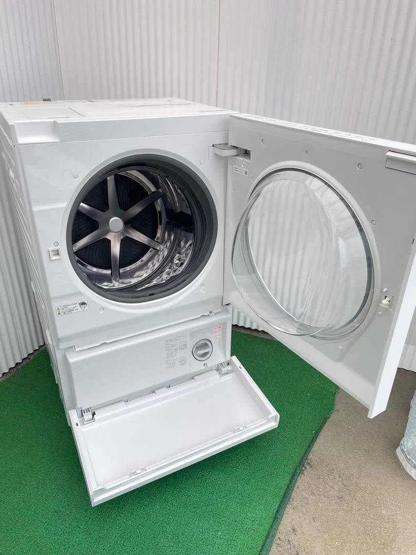 938パナソニック キューブル おしゃれマットホワイト ドラム式洗濯乾燥機 単身
