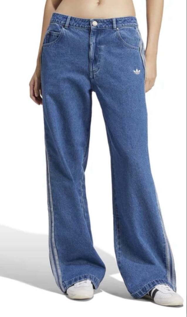 adidas サイドストライプ デニム【27】