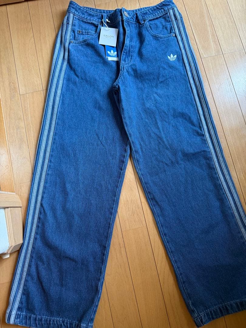adidas サイドストライプ デニム【27】