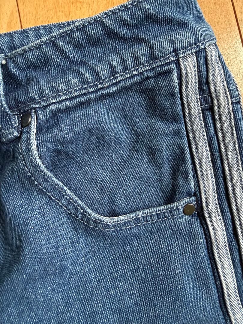 adidas サイドストライプ デニム【27】