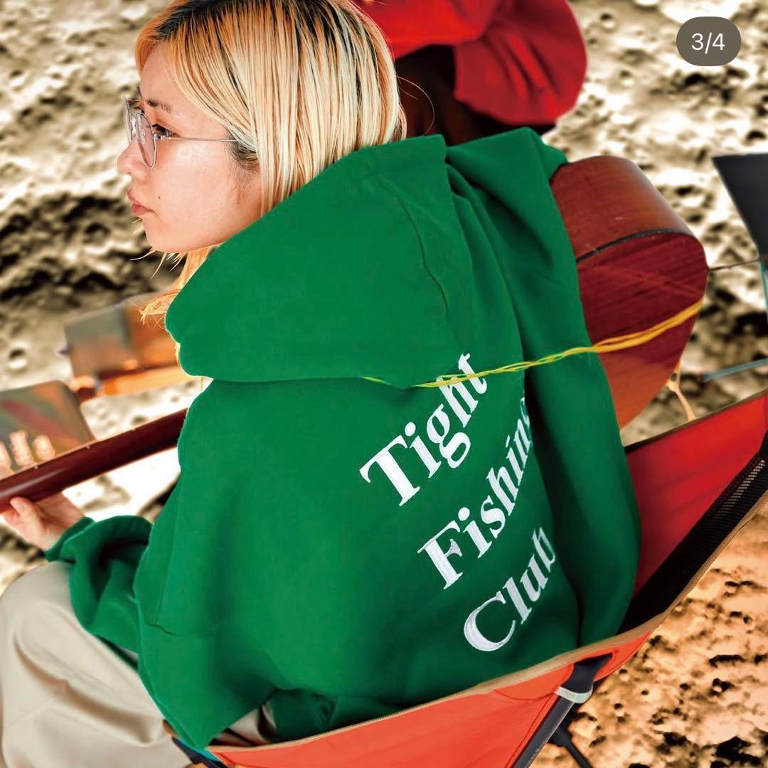 tightbooth chaos fishing club パーカー　緑　L