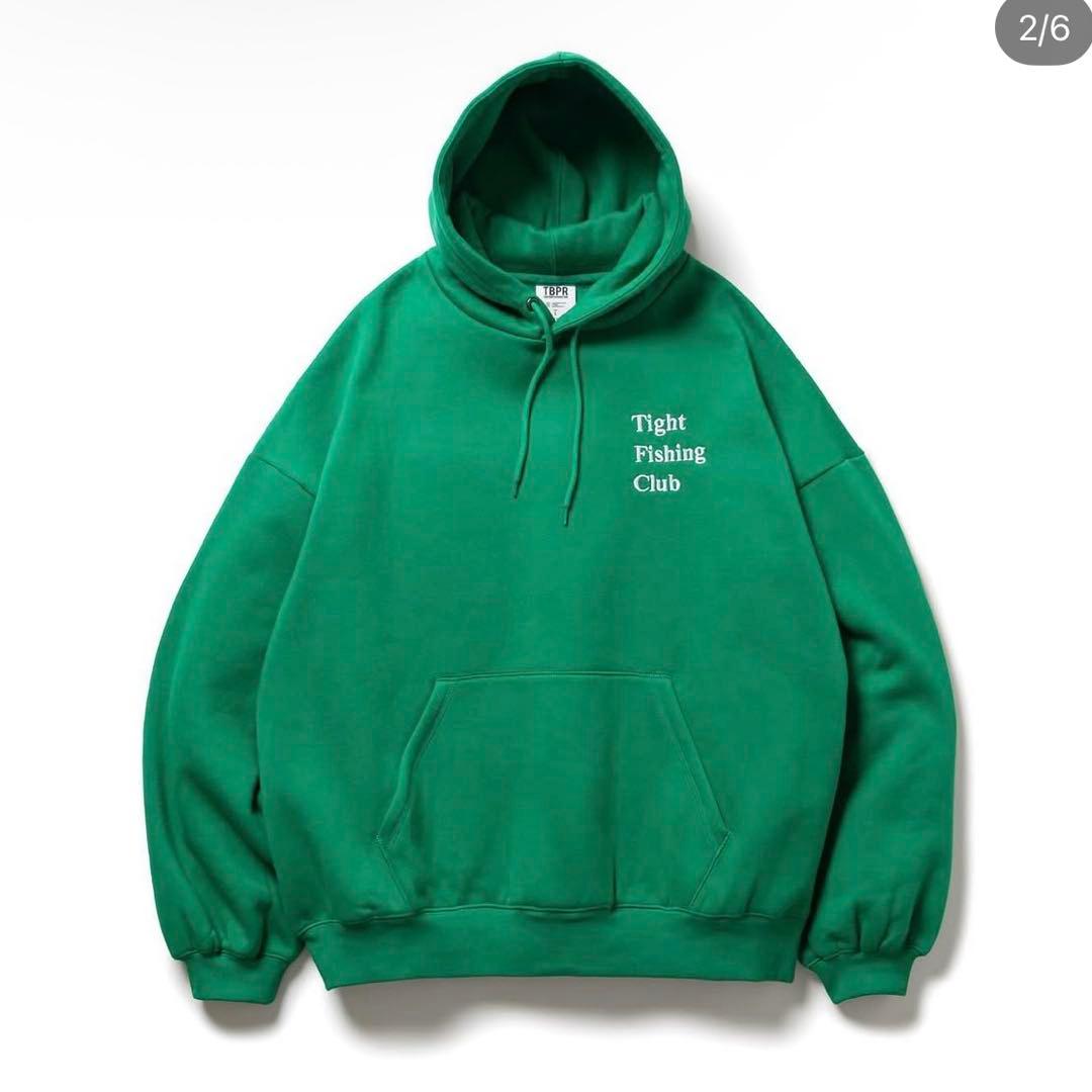 tightbooth chaos fishing club パーカー　緑　L
