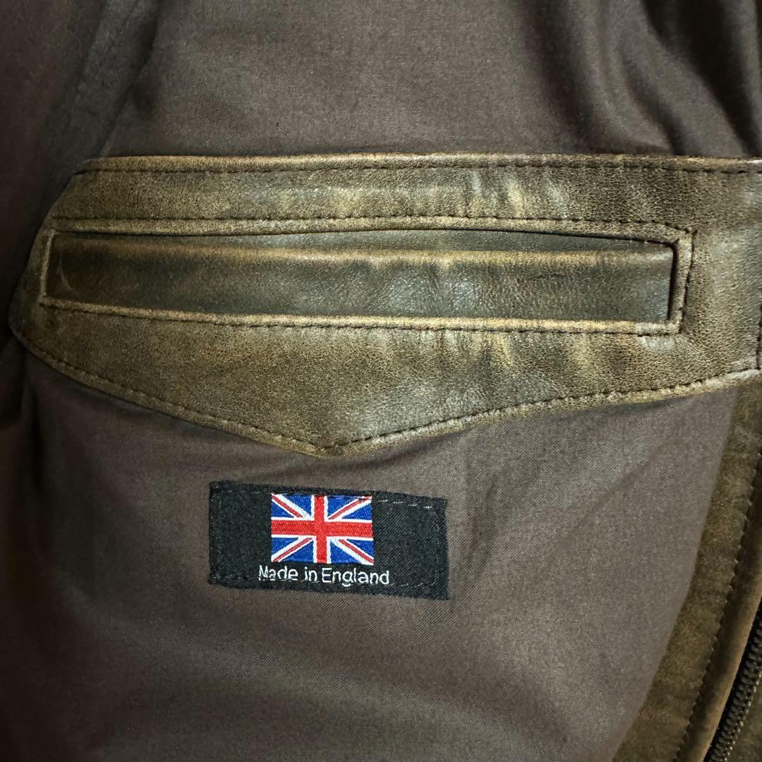 ✨激レア‼️ WASTED インディ・ジョーンズ レザージャケット 英国製44✨