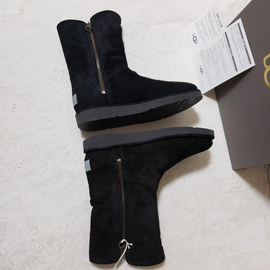 新品UGG（アグ）ムートンブーツ　ショートブーツ　アブリーショート　24㎝　黒