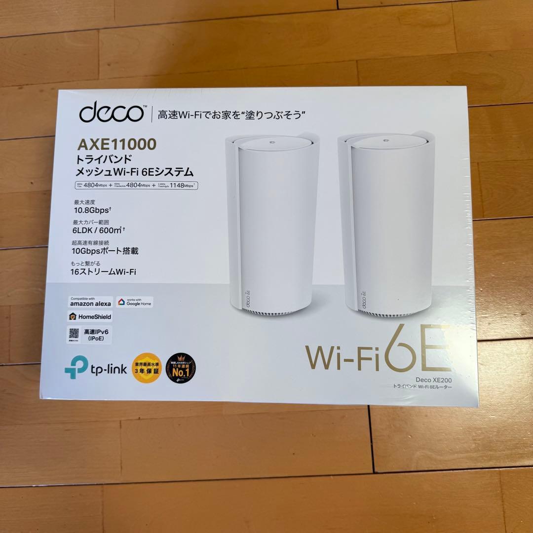ルーター・ネットワーク機器 TP-Link AXE11000 Wi-Fi 6E Deco XE200 2p